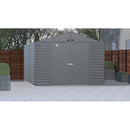 D 8 ft. x 20 ft. Plastic Outdoor Storage Shed – Double Doors, Lockable, Water-Resistant & UV-Protected