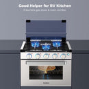 Camplux 17″ RV Oven with 3 Burners Cooktop – Mk Barz