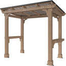 Veikous D Wooden Grill Gazebo Outdoor with Steel Roof – Mk Barz