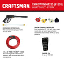 CRAFTSMAN 3100 PSI at 2.4-GPM 3100 PSI 2.4-Gallons Cold Water Gas Pressure Washer - Seakundi