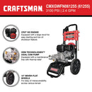 CRAFTSMAN 3100 PSI at 2.4-GPM 3100 PSI 2.4-Gallons Cold Water Gas Pressure Washer - Seakundi