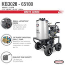 Simpson KB3028 Brute Series 3000 PSI 2.8 GPM Briggs and ; Stratton Intek 1100 CAT Pump Hot Water Pressure Washer New – Bitz & Buttons