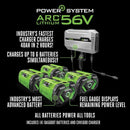 EGO Power ZT4204L 42-Inch 56-Volt Lithium-ion Cordless Z6 Zero Turn Riding Mower with (4) 10.0Ah Batteries and Charger Included - Seakundi