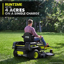 80V Max HP Lithium 54" Brushless Electric Zero Turn Lawn Mower - Seakundi