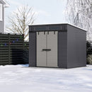 Suncast Modernist® 8 ft. x 7 ft. Dual Barn Door Storage Shed - Seakundi