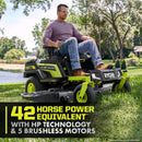 80V Max HP Lithium 54" Brushless Electric Zero Turn Lawn Mower - Seakundi