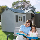 Lifetime 15 ft. x 8 ft. Outdoor Garden Storage Shed – Double Doors, Skylights, HDPE Resin, Steel-Reinforced, Weather-Resistant