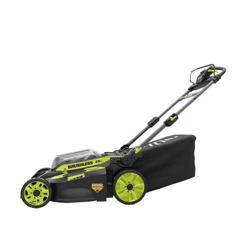 RYOBI 40V Brushless 20 in. Cordless Walk Behind Self-Propelled Lawn Mower with 6.0 Ah Battery & Charger – Bitz & Buttons