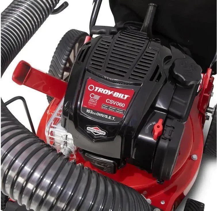 Troy-Bilt 24 in. Leaf Vacuum Head 1.5 in. Chipping Capacity Gas Powered Chipper Shredder Vacuum with High Rear Wheels – Bitz & Buttons