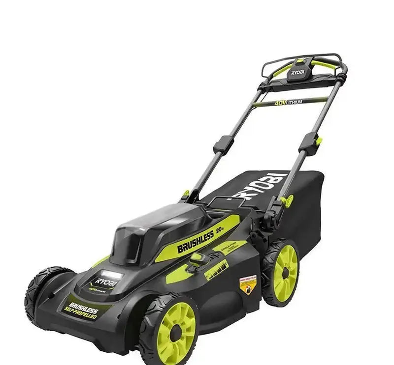 RYOBI 40V Brushless 20 in. Cordless Walk Behind Self-Propelled Lawn Mower with 6.0 Ah Battery & Charger – Bitz & Buttons
