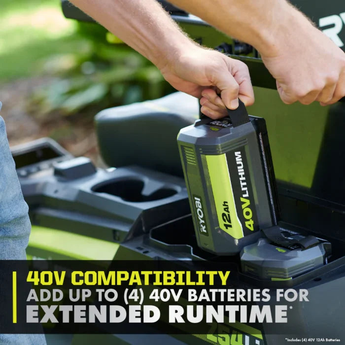 80V Max HP Lithium 54" Brushless Electric Zero Turn Lawn Mower - Seakundi