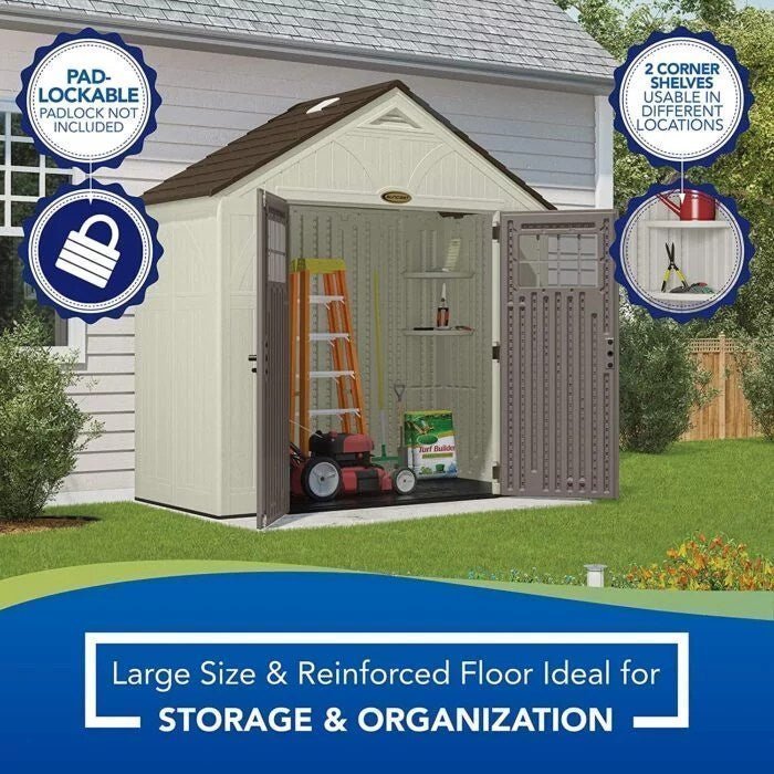 Suncast BMS8400D “4 x 8” Tremont Storage Shed -