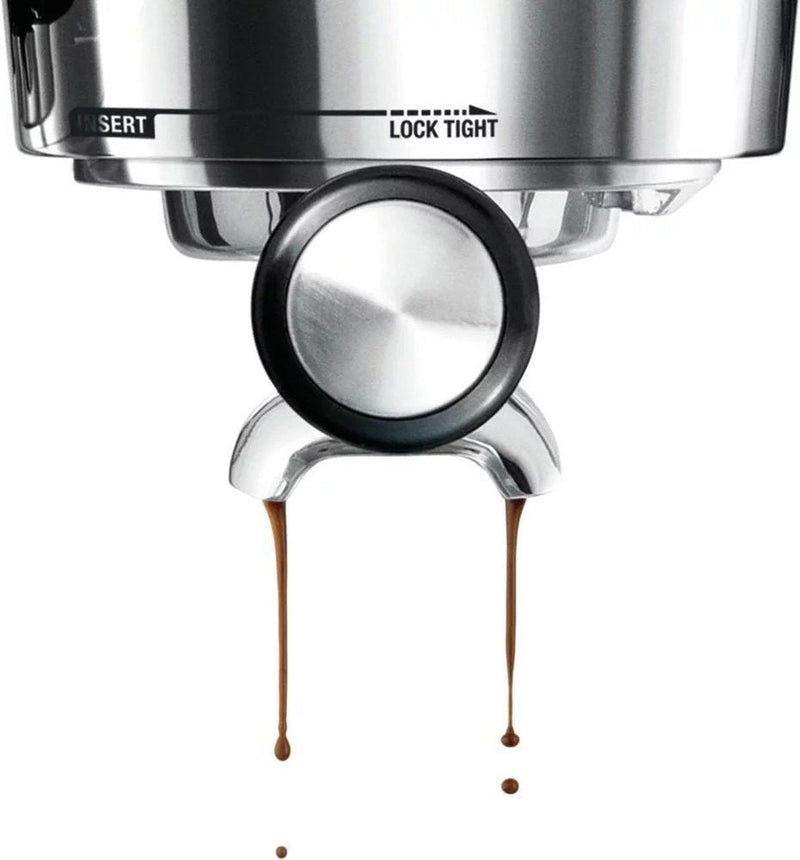 Breville – the Infuser Manual Espresso Machine with 15 bars of pressure, Milk Frother and Water filtration – Silver – Bitz & Buttons