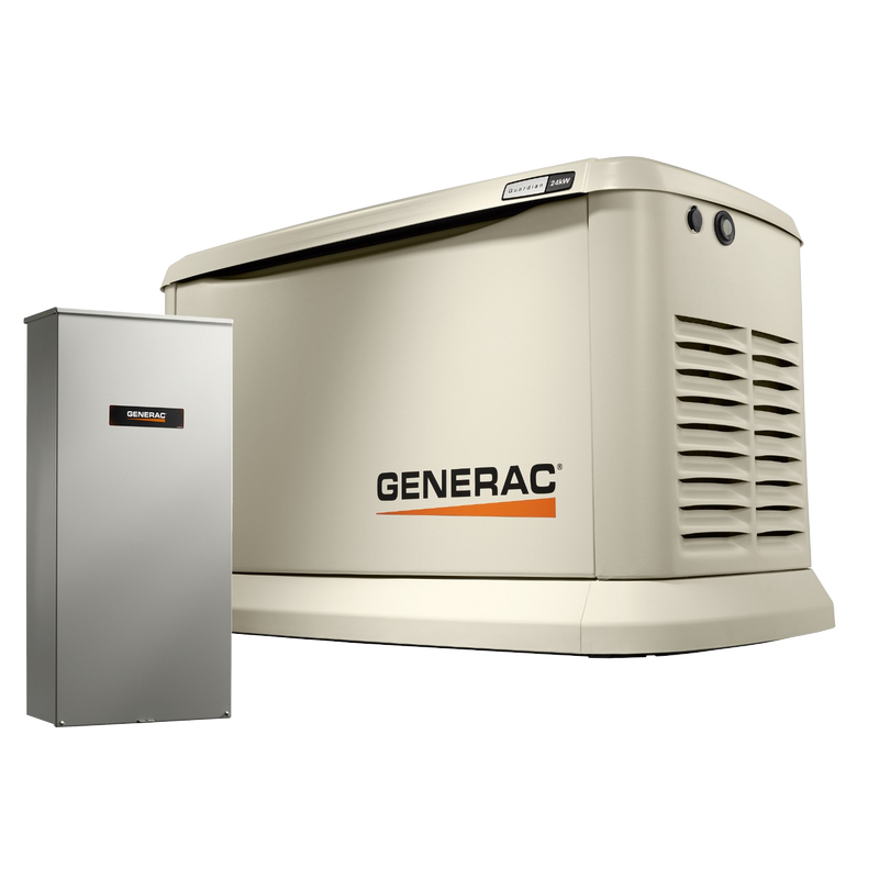 Generac 24kW Standby Generator Guardian WiFi w/ 200 Amp Automatic Transfer Switch 72109 New – Bitz & Buttons