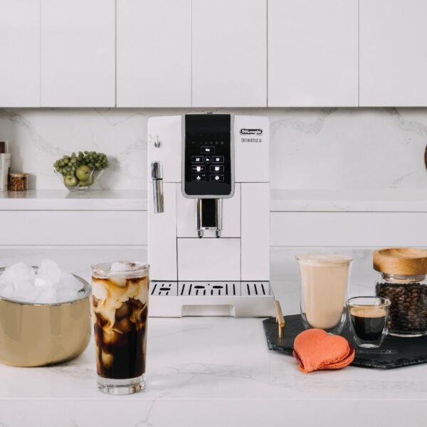 DeLonghi Dinamica Super Automatic Espresso & Coffee Machine (ECAM 35020 W / White) – Bitz & Buttons