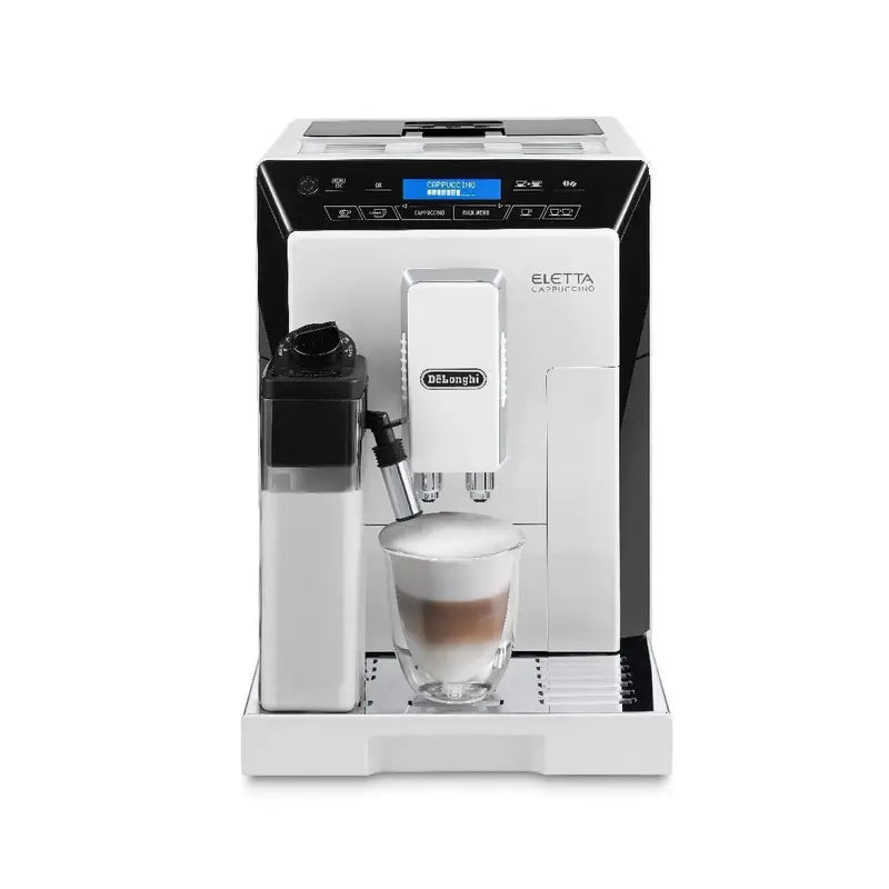 DeLonghi Eletta Cappuccino Super Automatic Espresso Machine (ECAM44660W / White) – Bitz & Buttons