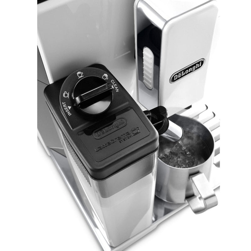 DeLonghi Eletta Cappuccino Super Automatic Espresso Machine (ECAM44660W / White) – Bitz & Buttons