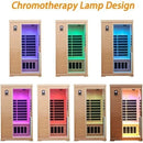 KUNSANA Far infrared sauna room,One person size, Hemlock Wooden Far Infrared Sauna for Home