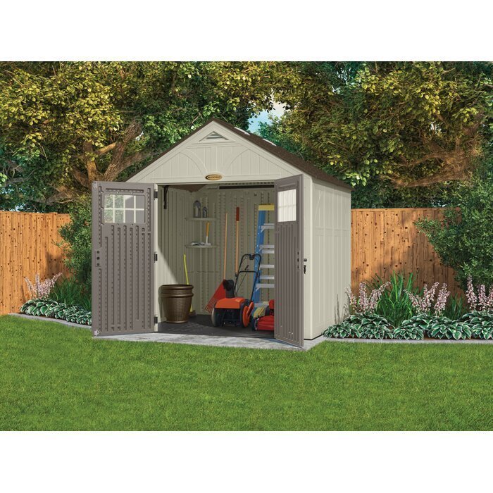 Suncast Tremont 8 ft. W x 7 ft. D Resin Storage Shed - Seakundi