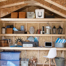 Handy Home Windemere 10 ft. x 12 ft. Wooden Storage Shed – Premium Solid Wood, Lockable Double Doors, Pressure-Treated, Water-Resistant