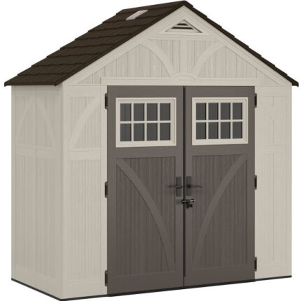 Suncast Tremont 8 ft. W x 7 ft. D Resin Storage Shed - Seakundi