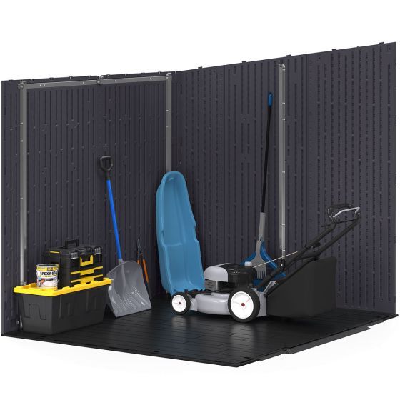 Suncast Modernist® 8 ft. x 7 ft. Dual Barn Door Storage Shed - Seakundi
