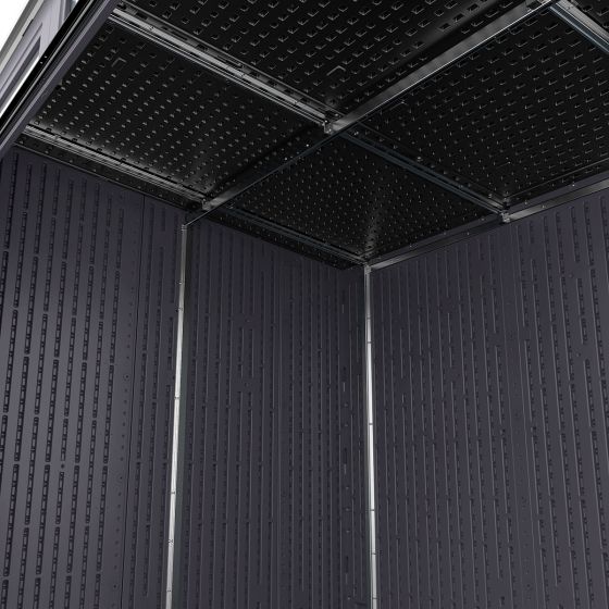 Suncast Modernist® 8 ft. x 7 ft. Dual Barn Door Storage Shed - Seakundi
