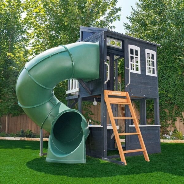 Backyard Discovery Skyfort III Cedar Swing Set w/ Tube Slide – DIY – Bitz & Buttons