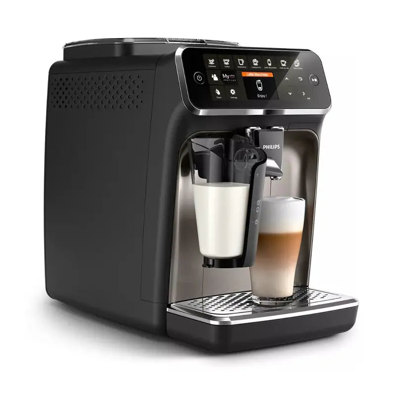 Philips 4300 LatteGo Super Automatic Espresso, Cappuccino, & Latte Macchiato Machine EP4347/94 – Bitz & Buttons
