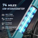 LEONX Aipas M2 Electric Mountain Bike – 1500W, 30MPH, 26″ Fat Tires