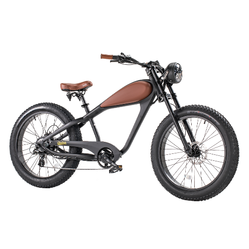 Revi Bikes Cheetah 48V 750W Hub Motor Fat Tire Electric Cruiser Bike