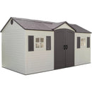 Lifetime 15 ft. x 8 ft. Outdoor Garden Storage Shed – Double Doors, Skylights, HDPE Resin, Steel-Reinforced, Weather-Resistant