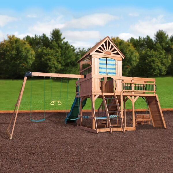 Backyard Discovery Caribbean Cedar Swing Set – Bitz & Buttons