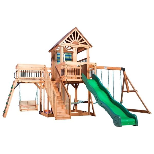 Backyard Discovery Caribbean Cedar Swing Set – Bitz & Buttons